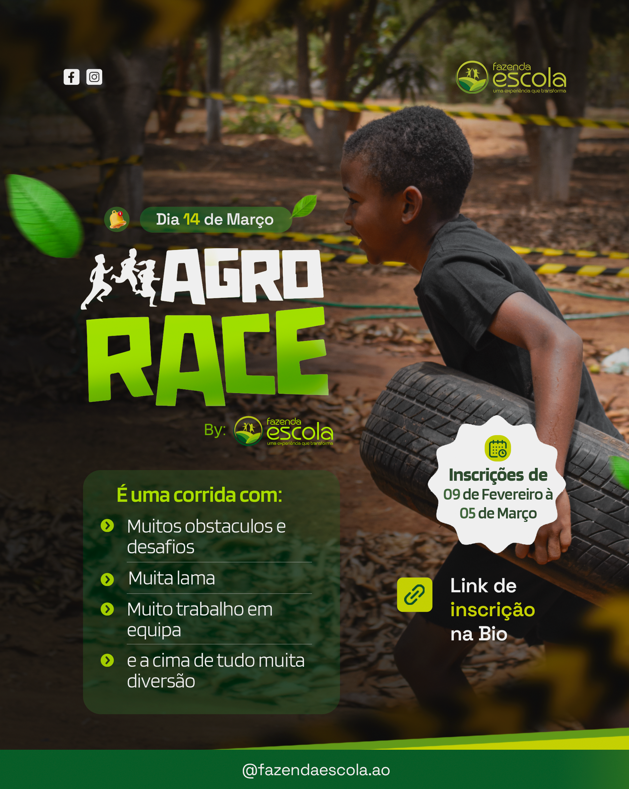 29ª Edição “Agricultor por um Dia + Agro Race” – 14 de Março – Fazenda ...